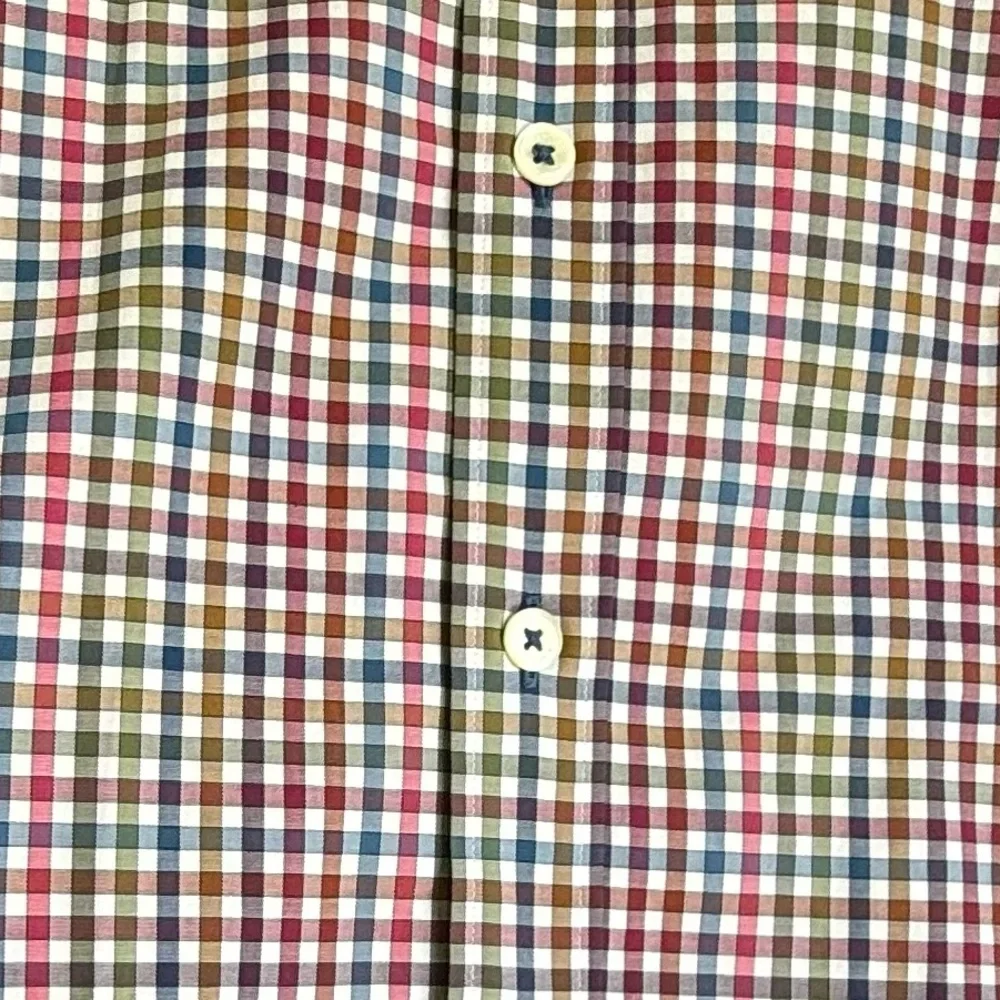 Bugatchi Shaped Fit Long Sleeve Button Down 100% Cotton Collared Shirt. Medium. - Picture 2 of 8